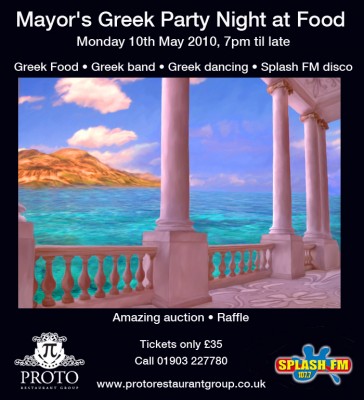 Mayor's Greek Party on Monday 10th May 2010