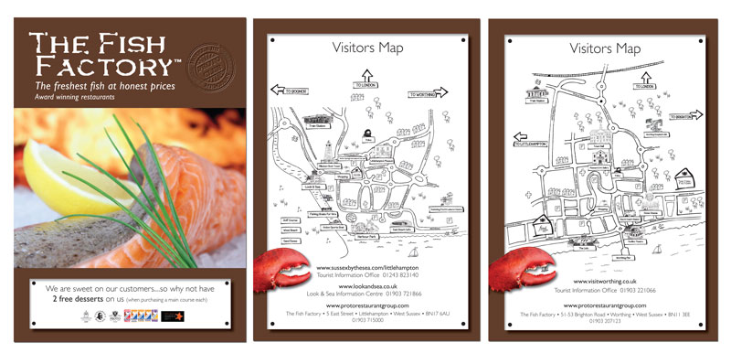 The Fish Factory and Food Tourist Maps