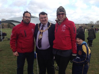 Andy Sparsis, Proto Restaurant Group, The Mayor of Worthing, Donna & Hugh Sparsis at the rugby festival.