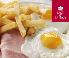 Ham, Egg & Chips...what more could you want!